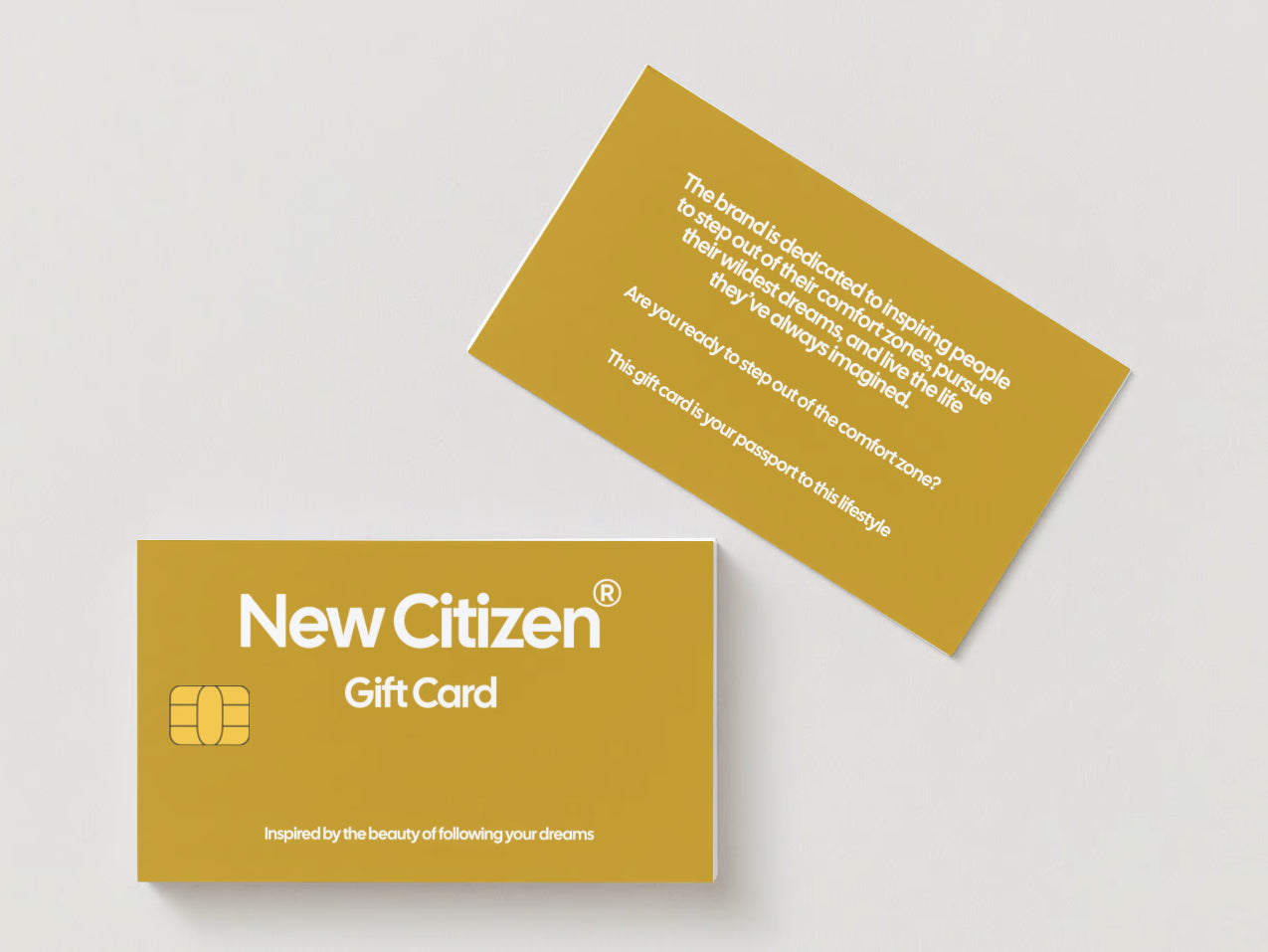 Tarjeta Regalo I New Citizen. Encontrar el regalo perfecto no siempre es fácil, pero con la tarjeta regalo de New Citizen aciertas siempre. Elige entre Oro, Plata y Bronce.