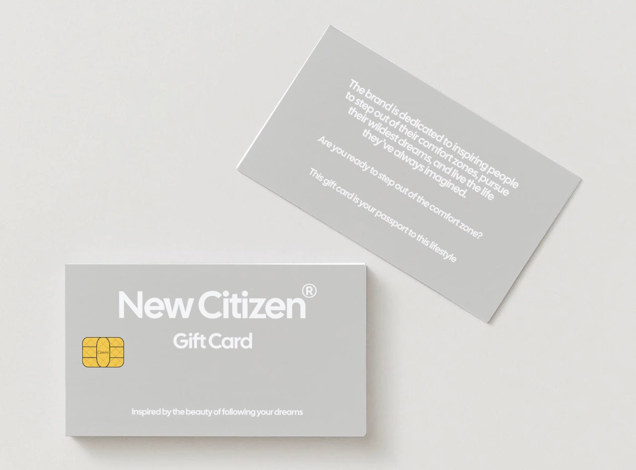 Tarjeta Regalo I New Citizen. Encontrar el regalo perfecto no siempre es fácil, pero con la tarjeta regalo de New Citizen aciertas siempre. Elige entre Oro, Plata y Bronce.