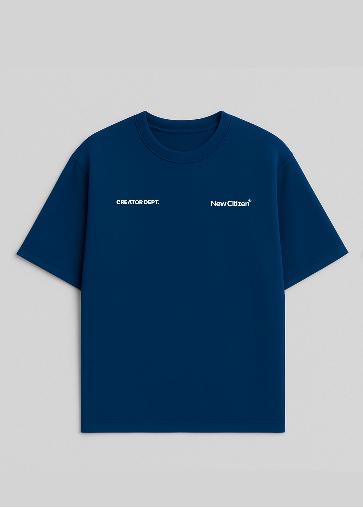 Create The Life You Always Wanted – Camiseta Oversize Azul Marino - New Citizen
