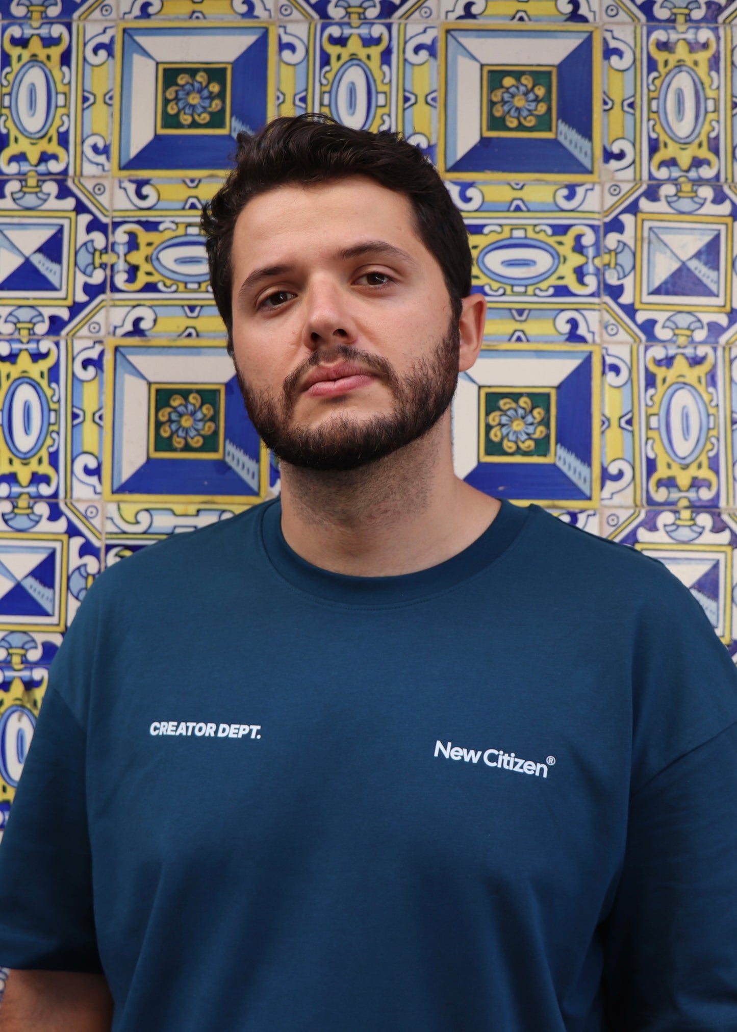 Create The Life You Always Wanted – Camiseta Oversize Azul Marino - New Citizen