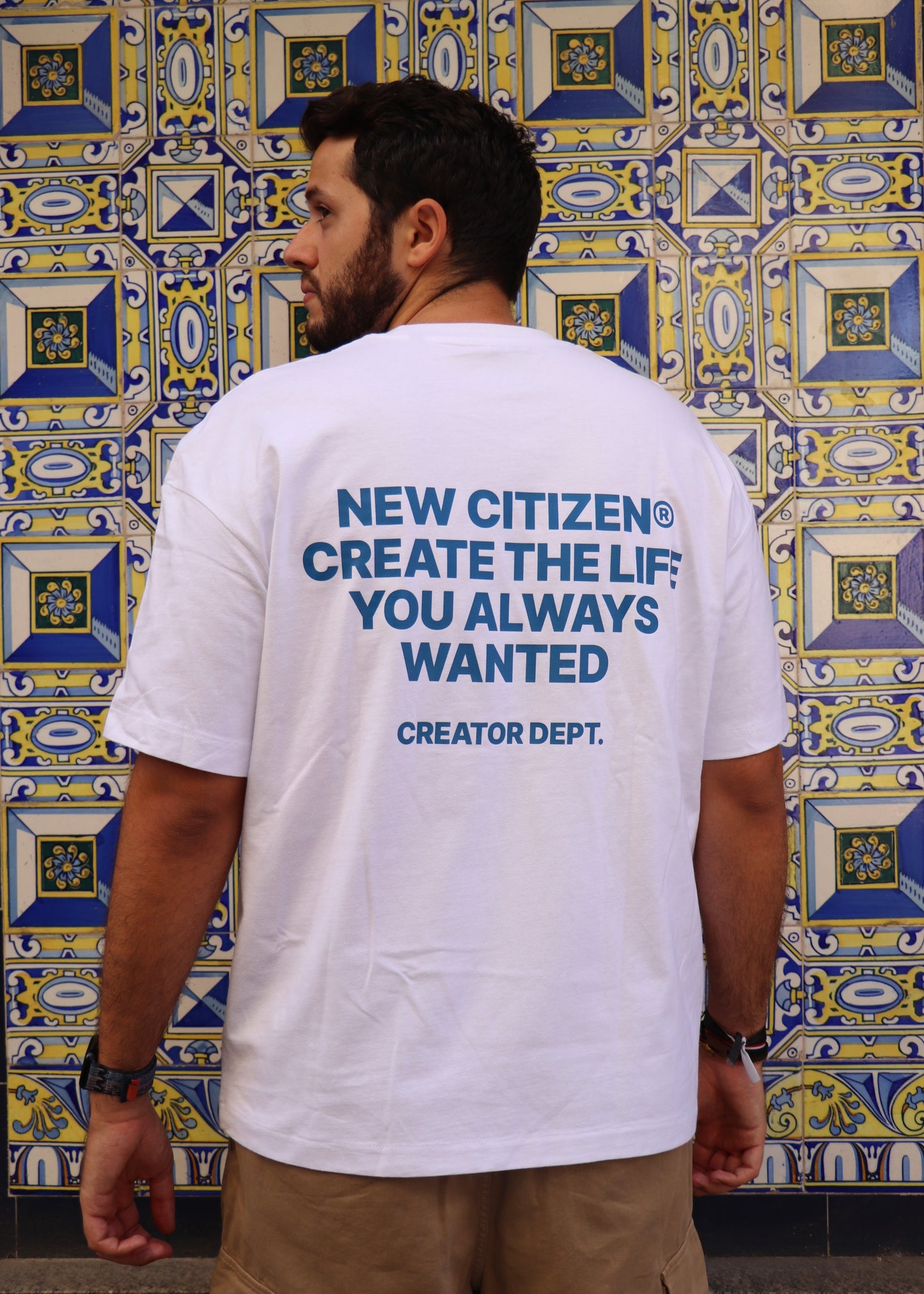 Create The Life You Always Wanted – Camiseta Oversize Blanca - New Citizen