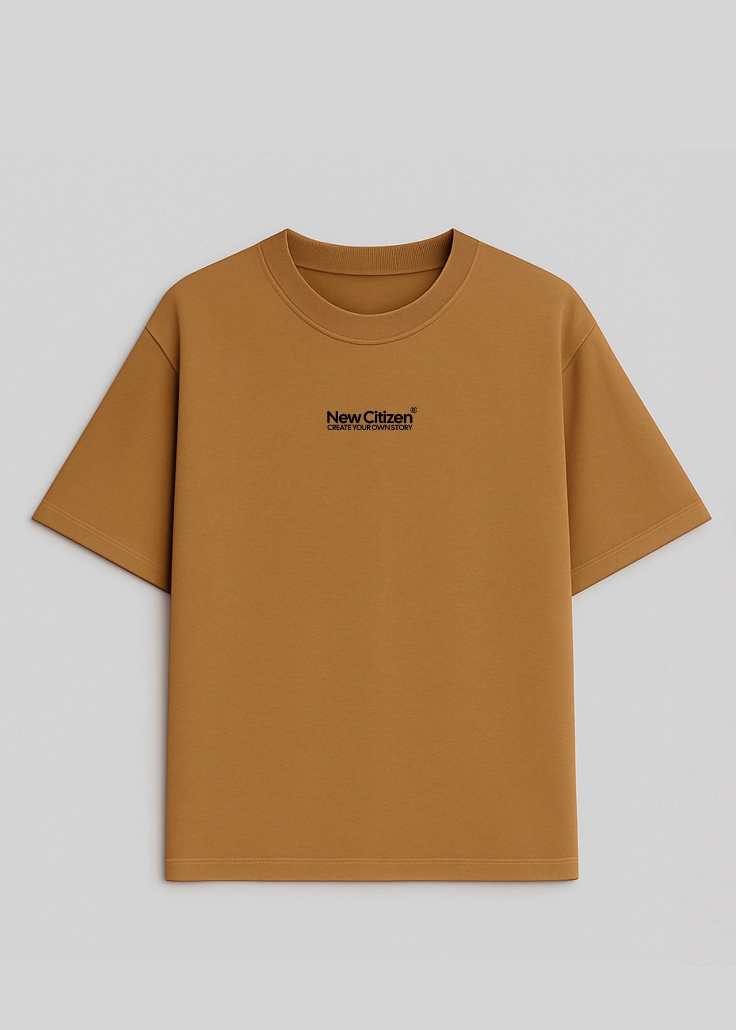 Básico New Citizen - Camiseta Oversize Camel - New Citizen