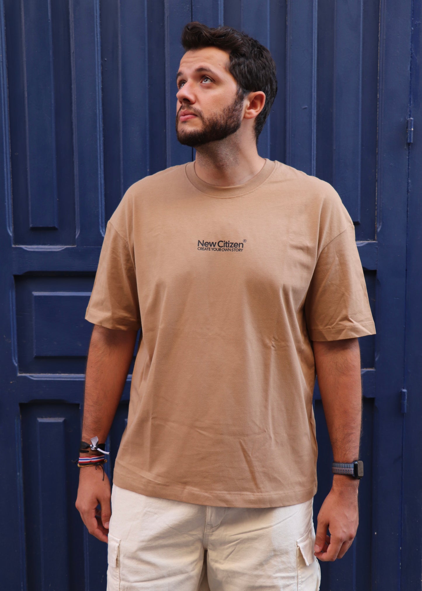 Básico New Citizen - Camiseta Oversize Camel - New Citizen