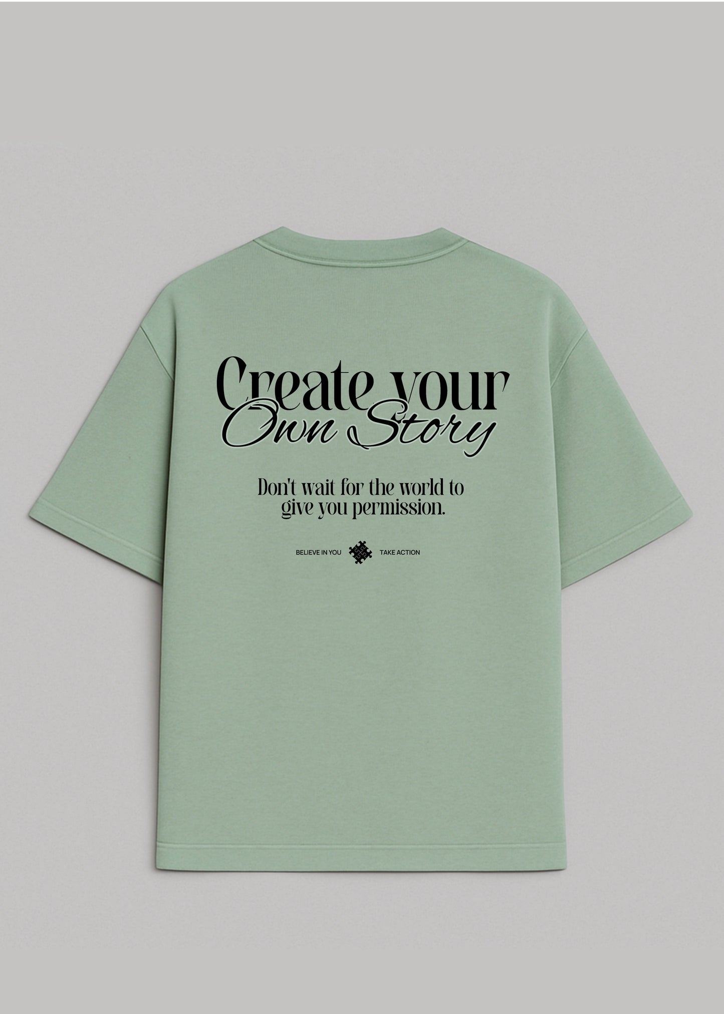 Create Your Own Story – Camiseta Oversize Pistacho - New Citizen