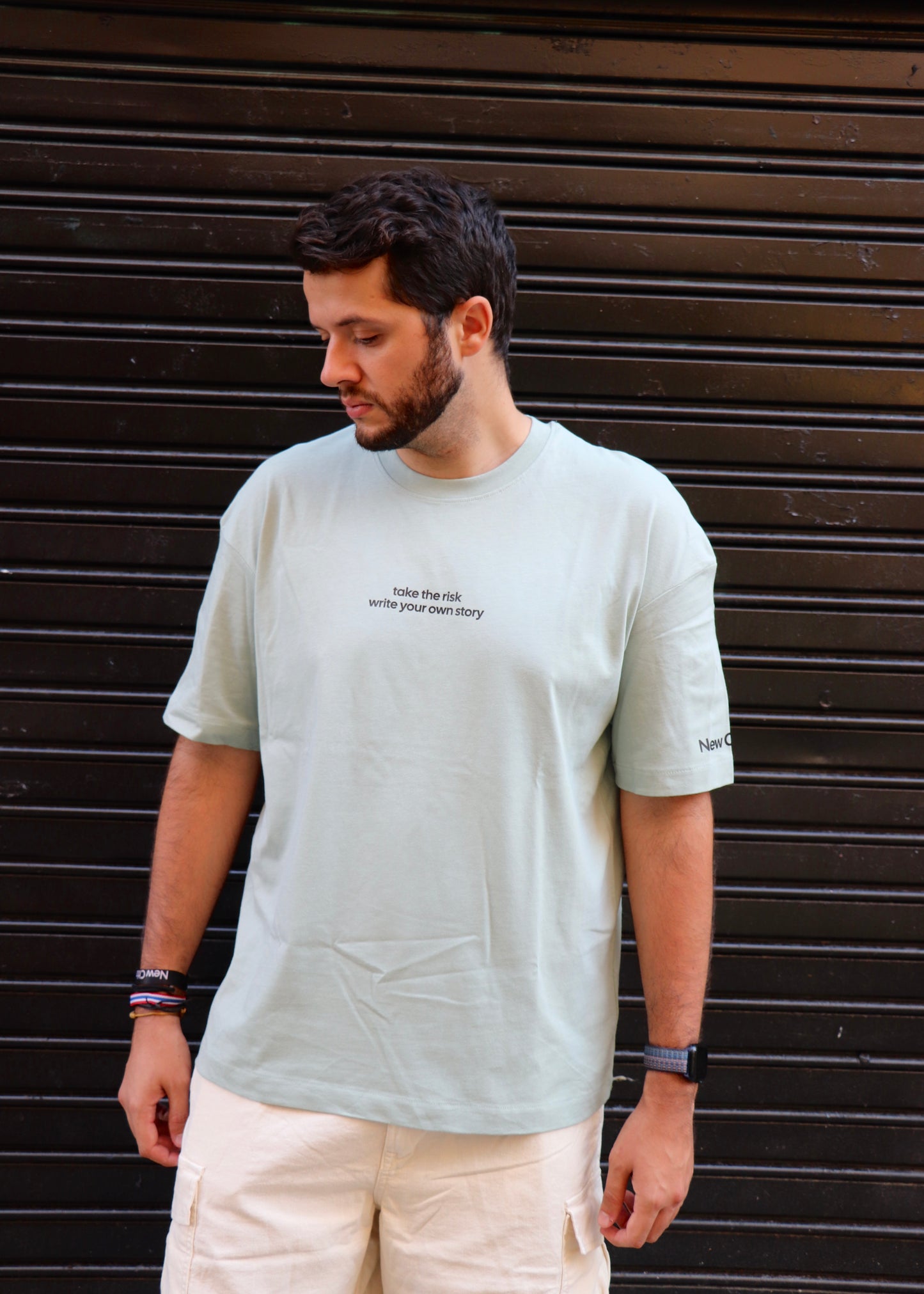 Fear Of Dying With Regrets - Camiseta Oversize Pistacho - New Citizen