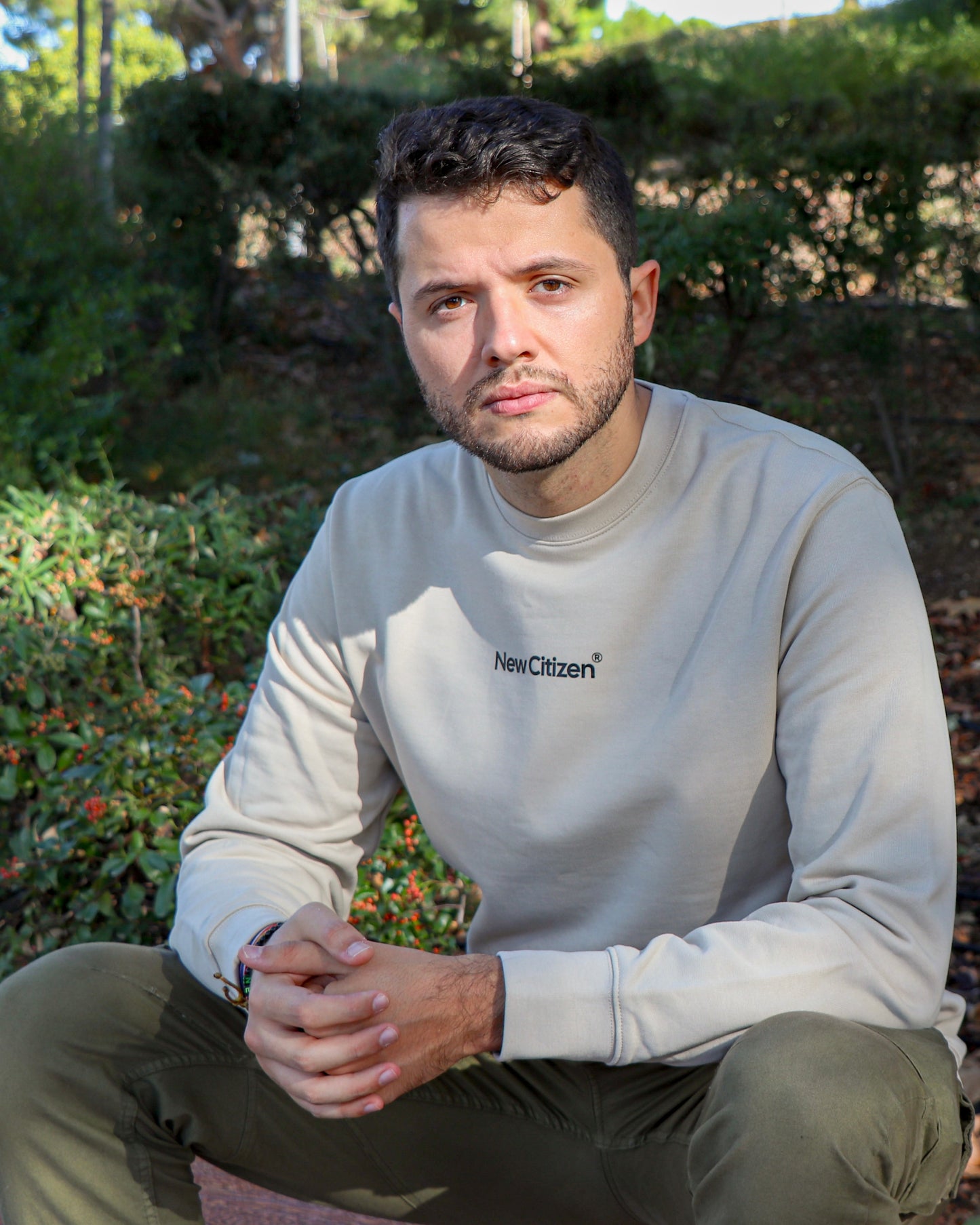 Live More Fear Less – Sudadera Beige Unisex - New Citizen