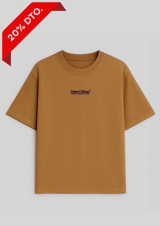 Camiseta Oversize Camel - Básico CYOS