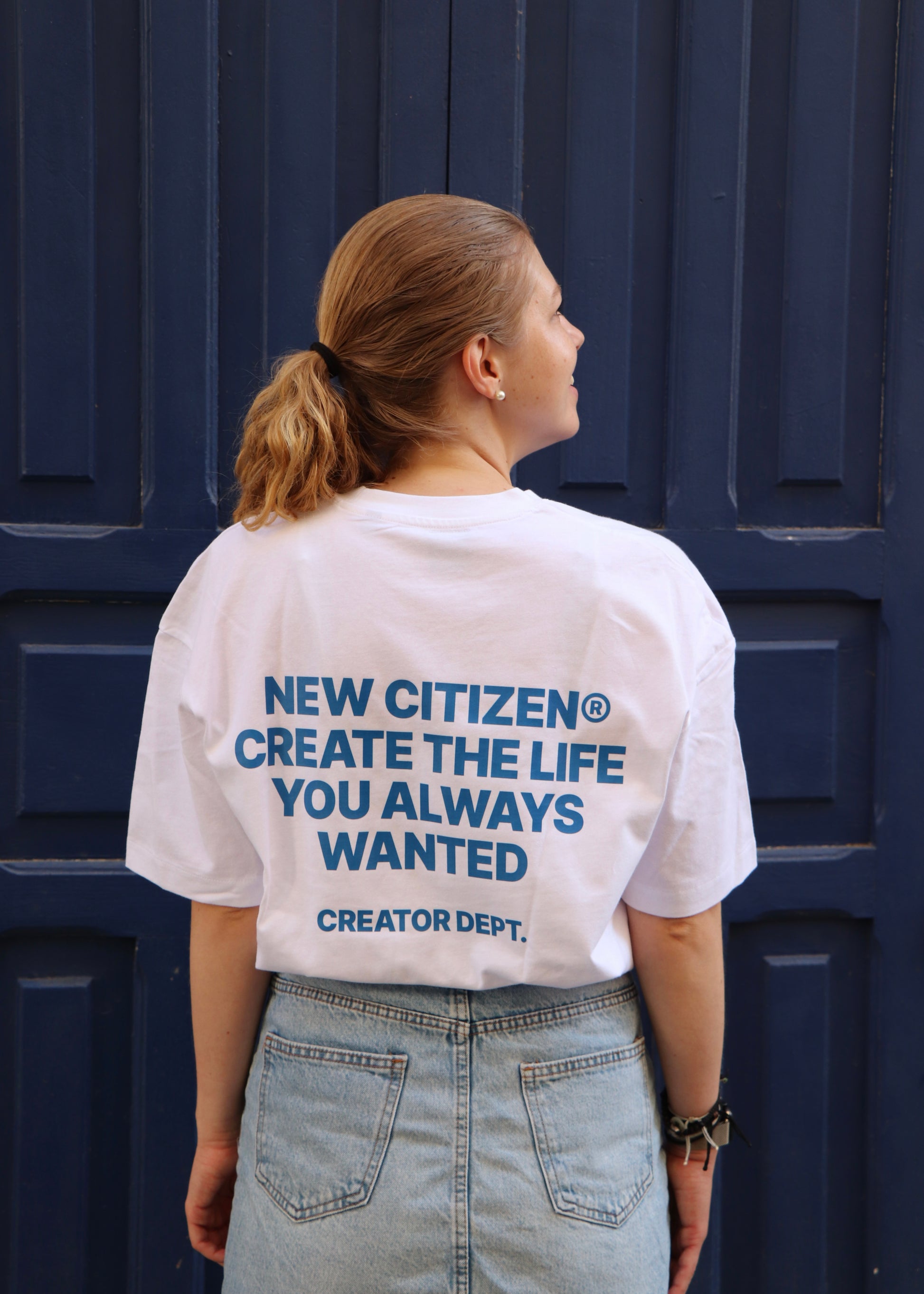 Create The Life You Always Wanted – Camiseta Oversize Blanca - New Citizen