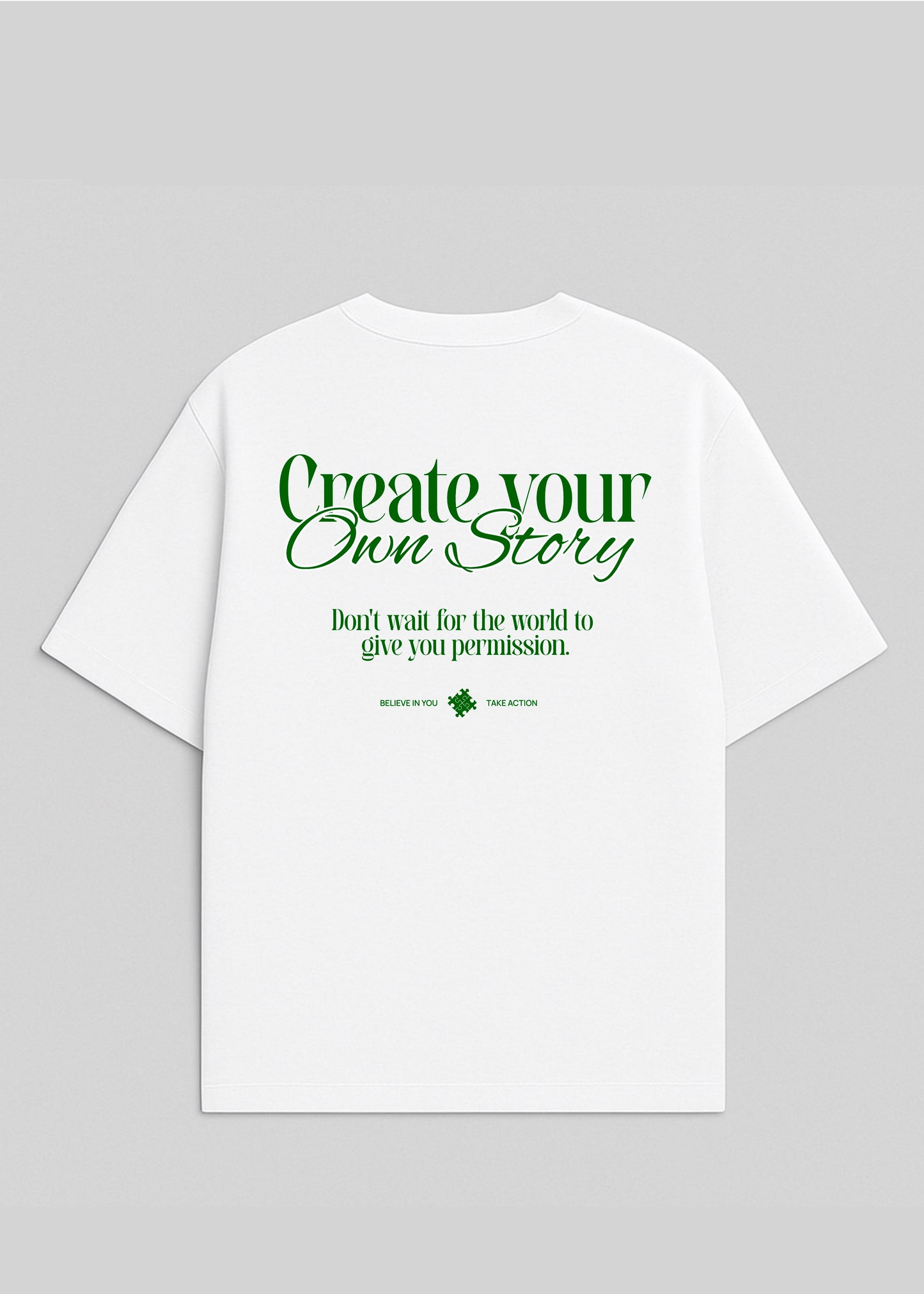 Create Your Own Story – Camiseta Oversize Blanca - New Citizen