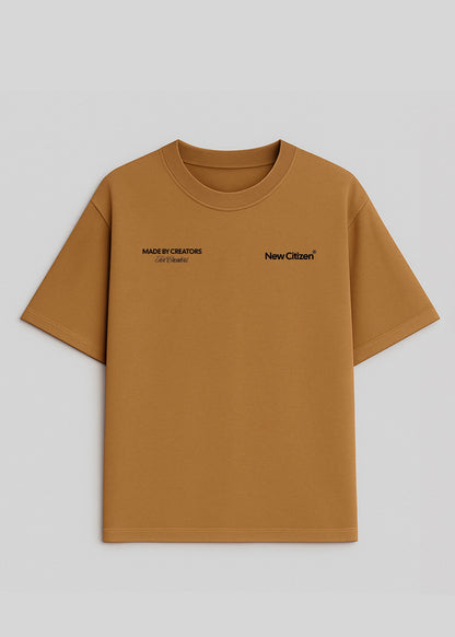 CEO Of My Own Narrative – Camiseta Oversize Camel - New Citizen
