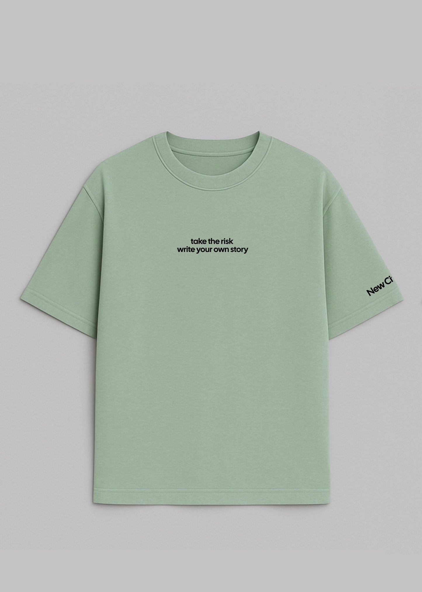 Fear Of Dying With Regrets - Camiseta Oversize Pistacho - New Citizen