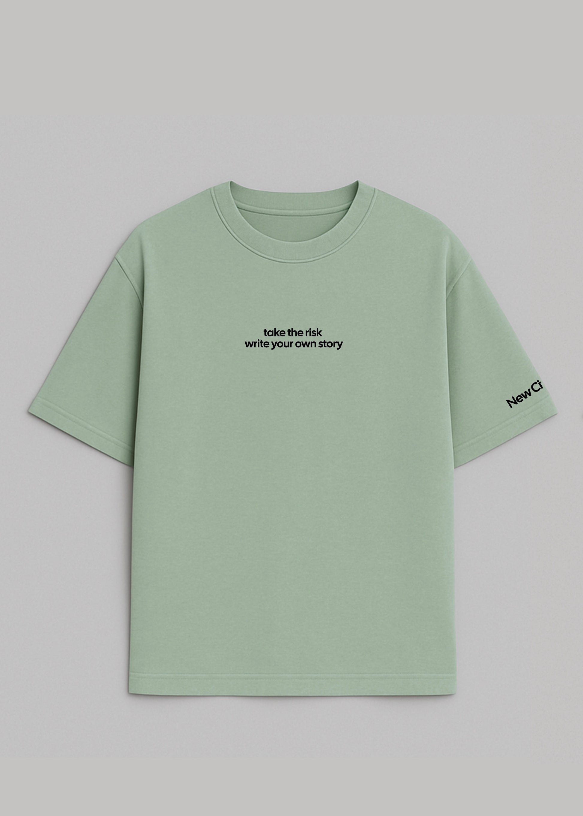 Fear Of Dying With Regrets - Camiseta Oversize Pistacho - New Citizen
