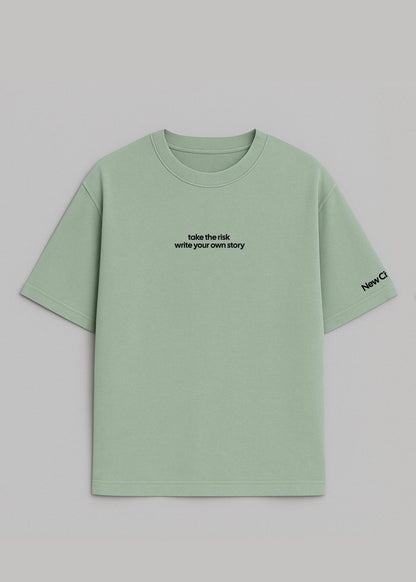 Fear Of Dying With Regrets - Camiseta Oversize Pistacho - New Citizen