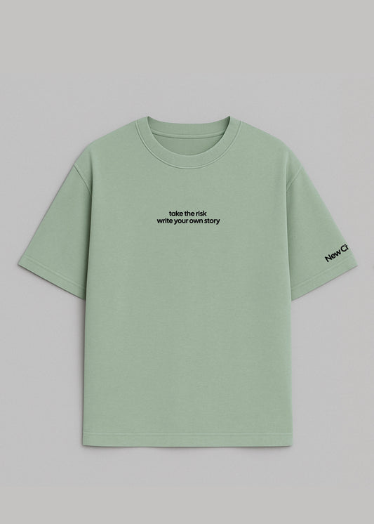 Fear Of Dying With Regrets - Camiseta Oversize Pistacho - New Citizen