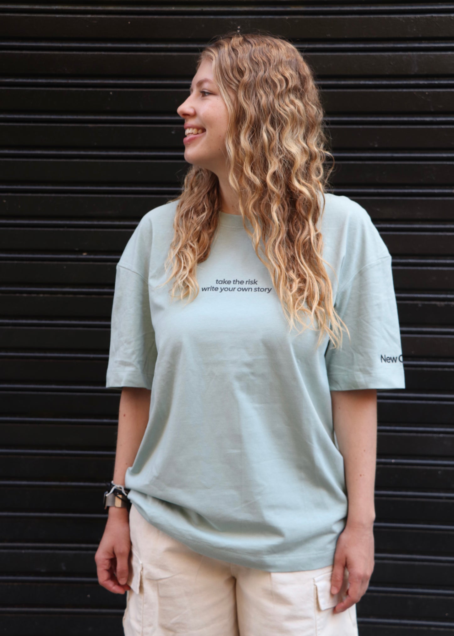 Fear Of Dying With Regrets - Camiseta Oversize Pistacho - New Citizen