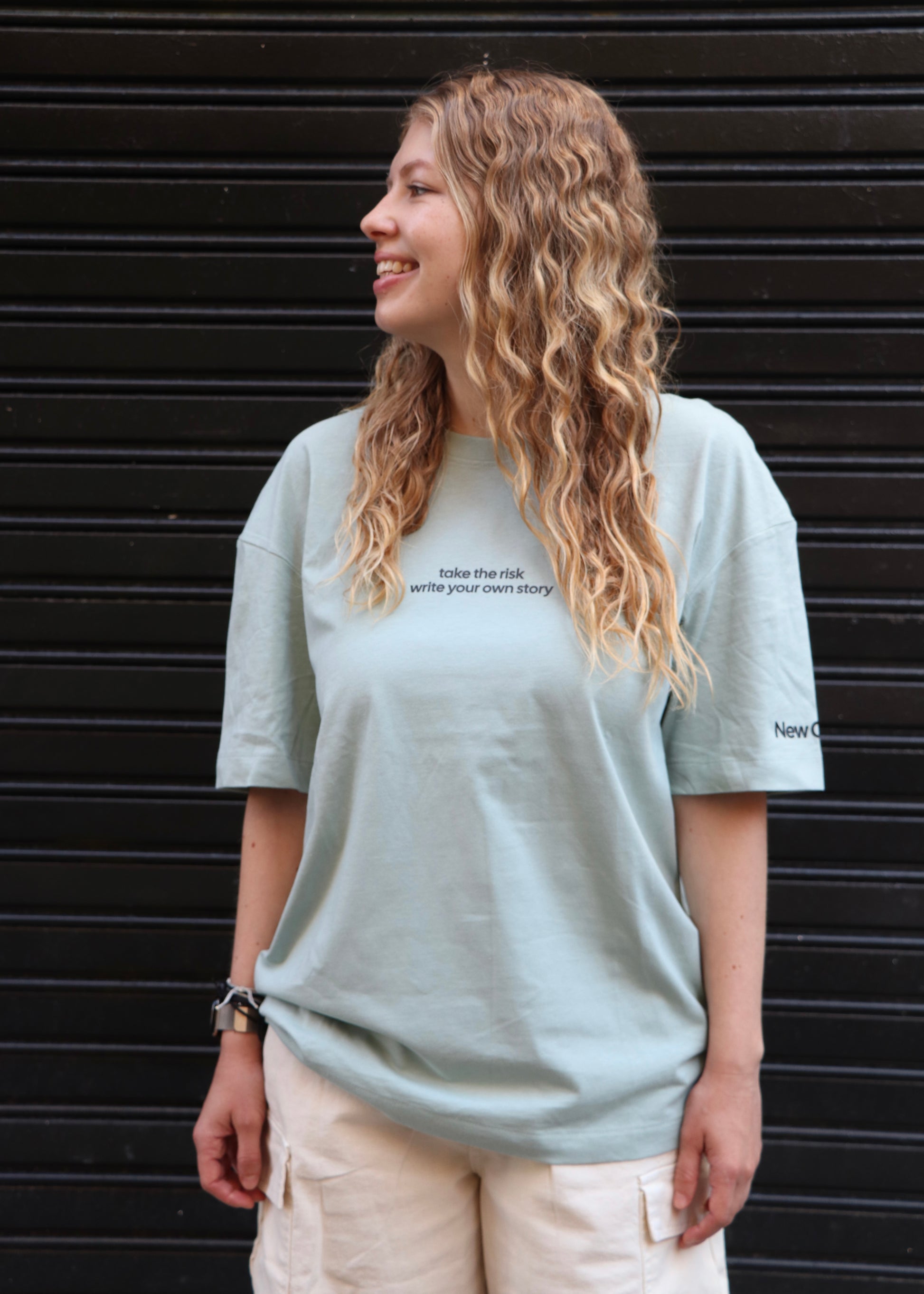 Fear Of Dying With Regrets - Camiseta Oversize Pistacho - New Citizen