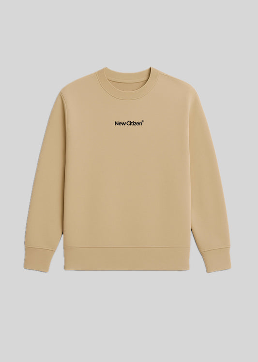 Live More Fear Less – Sudadera Beige Unisex - New Citizen