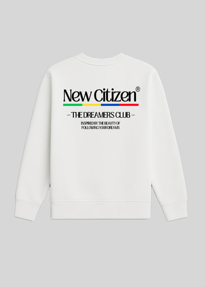 The Dreamers Club – Sudadera Blanca Unisex - New Citizen